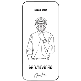 گلس آیفون 16 پرو گرین لاین مدل Green Lion 9H Steve HD iGN9HSGL17PMCL مناسب برای Apple iPhone 16 Pro