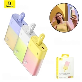 پاوربانک 5200 بیسوس Baseus P10055601513-01 Popsicle توان 20 وات با کابل متصل