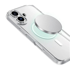 قاب شفاف مگ سیف آیفون 17 برند گرین لاین مدل Green Lion Magsafe Crystal Clear GNMCRYC17CL مناسب برای Apple iPhone 17