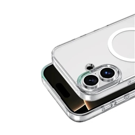 قاب شفاف مگ سیف آیفون 17 پرو برند گرین لاین مدل Green Lion Magsafe Crystal Clear GNMCRYC17CL مناسب برای Apple iPhone 17 Pro