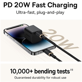 کابل لایتنینگ به Type-C بیسوس Baseus CB000123 Dura Series P10377800U01 طول 1 متر توان 20 وات