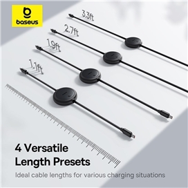 کابل جمع شونده Type-C به Type-C بیسوس Baseus Free2Pull Mini P103645001 طول 100 سانتی‌متر توان 60 وات