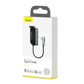 هاب چندکاره بیسوس Baseus Bend Angle Multi-Functional Type C HUB CAHUB-CWJ0G