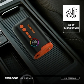 کمپرسور باد پرودو Porodo PD-LFST181 Lifestyle Air Inflator همراه با چراغ قوه