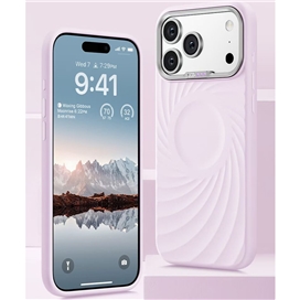 قاب چرمی مگسیف MagSafe ممومی memumi مدل نگین دار مناسب برای Apple iPhone 17 Pro Max