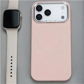 قاب چرمی مگسیف MagSafe ممومی memumi مدل نگین دار مناسب برای Apple iPhone 17 Pro Max