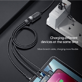 کابل فست شارژ چندکاره مک دودو Mcdodo Fast Charging Cable CA-8800 2 In 3