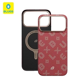قاب Blueo بلو Gilded Tactile Woven Aramid Fiber Magnetic Case مناسب برای Apple iPhone 17 Pro