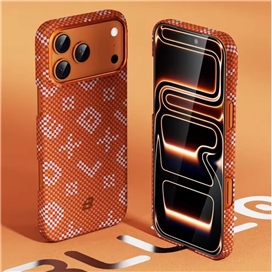 قاب Blueo بلو Gilded Tactile Woven Aramid Fiber Magnetic Case مناسب برای Apple iPhone 17 Pro