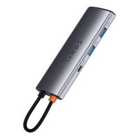 هاب 7 پورت بیسوس Baseus Metal Gleam 7 in 1 Multifunctional Type-C HUB WKWG020113