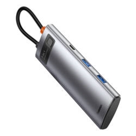 هاب 7 پورت بیسوس Baseus Metal Gleam 7 in 1 Multifunctional Type-C HUB WKWG020113