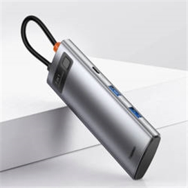 هاب 7 پورت بیسوس Baseus Metal Gleam 7 in 1 Multifunctional Type-C HUB WKWG020113