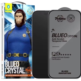 گلس برند بلوئو Blueo مدل Blueo Crystal Anti-scratch مناسب برای Apple iPhone 16 Pro بهمراه ابزار نصب