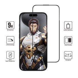 محافظ صفحه بلو سه بعدی با اپلیکاتور Blueo AR 3D Curved Hot Bending Tempered HD Glass with Applicator مناسب برای Apple iPhone 16 Pro Max