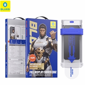 محافظ صفحه بلو سه بعدی با اپلیکاتور Blueo AR 3D Curved Hot Bending Tempered HD Glass with Applicator مناسب برای Apple iPhone 16 Pro Max