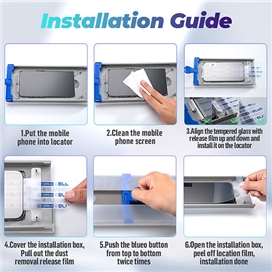 محافظ صفحه بلو سه بعدی با اپلیکاتور Blueo AR 3D Curved Hot Bending Tempered HD Glass with Applicator مناسب برای Apple iPhone 16 Pro Max