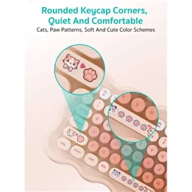 موس و کیبورد بی سیم کوتسی Coteci Mouse And Keyboard Set OF-056