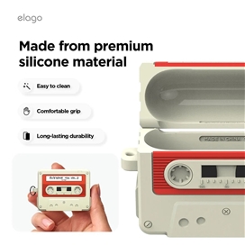 کاور کیس ایرپاد پرو 3 اپل برند Elago مدل Cassette Tape Case مناسب برای AirPods Pro (3rd Gen)