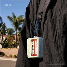 کاور کیس ایرپاد پرو 3 اپل برند Elago مدل Cassette Tape Case مناسب برای AirPods Pro (3rd Gen)