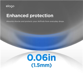 کاور کیس ایرپاد پرو 3 اپل برند Elago مدل Liquid Hybrid Strap Case مناسب برای AirPods Pro (3rd Gen)