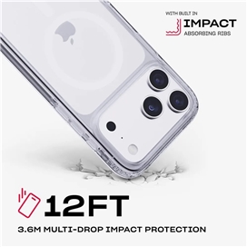 قاب آیفون 17 پرو مکس برند Tech21 مدل EvoClear مناسب برای Apple iPhone 17 Pro Max