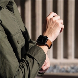 بند چرمی اپل واچ برند یونیک مدل Uniq Straden مناسب برای اپل واچ با سایز 44/45/46/49mm