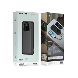 پاور بانک 10000 گرین لاین Green Lion Nairo PD 20W Power Bank GNNAR10PBPDBK