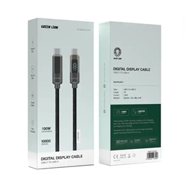 کابل شارژ دو سر تایپ سی 1 متر گرین لاین Green Lion Digital Display Cable GNUBCTUBCDBK