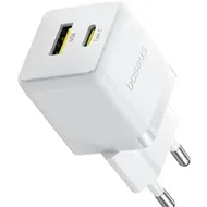 آداپتور شارژ دو پورت 30 وات با کابل Baseus Palm Fast Charger 30W Type-C+USB CCZC30UE