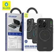 قاب برند Blueo بلو Armor Aramid Fiber Magnetic Case With Rotatable Stand 360° مناسب برای Apple iPhone 16 Pro Max