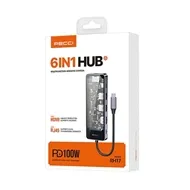 هاب 6 پورت USB-C رسی مدل RH17