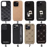 قاب برند کارل لاگرفلد چرمی مدل Karl Lagerfeld leather مناسب برای Apple iPhone 16 Pro Max