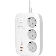 چند راهی برق 3250 وات الدینیو LDNIO 65W Smart Guard Power Strip SC3436