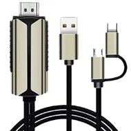 کابل HDMI به Type-c و میکرو کوتتسی Coteetci 33023 طول 2 متر
