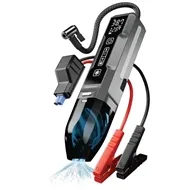 جامپ استارت و پمپ باد و جارو شارژِی پرودو Porodo Ignatov Jump Starter & Air Pump with Handheld Vacuum PDJS41BK