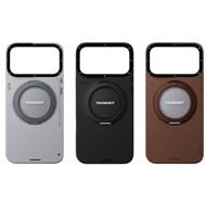 قاب برند Youngkit یانگ کیت مناسب Leather 360 Rotation Ring Stand Case Magsafe مناسب برای Apple iPhone 17 Pro