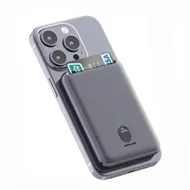 پاوربانک وایرلس 5000 و جا کارتی گرین لاین Green Lion Vetra Power Bank GNVET5PGY