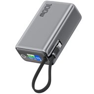 پاوربانک 100 وات 25000 با کابل تایپ سی گرین لاین Green Lion Tron X Power Bank GNTRX25P100GY