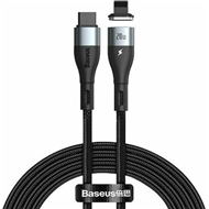 کابل مگنتی لایتنینگ بیسوس Baseus Zinc Magnetic Type C to Lightning CATLXC-01 طول 1 متر توان 20 وات