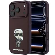 قاب برند کارل لاگرفلد مدل Karl Lagerfel Smooth PU Ikonik Sketch Hard Cover مناسب برای Apple iPhone 18 Pro