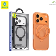 قاب برند بلوئو مدل Blueo Skin Friendly Frosted Anti-drop Case Ring Stand 360° مناسب برای Apple iPhone 17 Pro Max