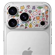 محافظ دور لنز طرح Colorful برند بلو مدل Blueo Invisible Shock-Resistant Lens Protection مناسب برای Apple iPhone 18 Pro Max