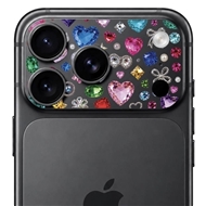 محافظ دور لنز طرح Gem برند بلو مدل Blueo Invisible Shock-Resistant Lens Protection مناسب برای Apple iPhone 17 Pro Max