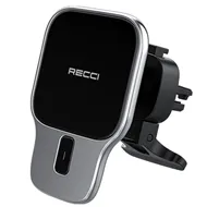 هولدر و شارژر بی سیم موبایل مگنتی داخل خودرو رسی Recci CAR HOLDER RHO-C15