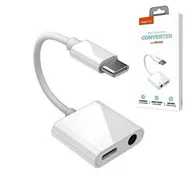 تبدیل تایپ سی به تایپ سی و جک 3.5 رسی Recci 2in1 Function Converter RDS-A02