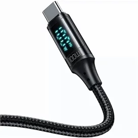 کابل شارژ و انتقال داده تایپ سی به تایپ سی مک دودو مدل MCDODO CA-1100 دارای نمایشگر دیجیتال طول 120 سانتیمتر