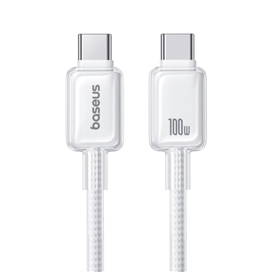 کابل شارژ دو سر تایپ سی 1 متر 100 وات بیسوس Baseus Crystal Fast Charging Cable CB000132