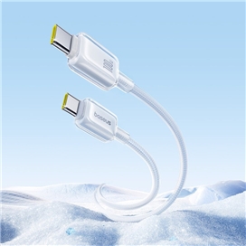 کابل شارژ دو سر تایپ سی 1 متر 100 وات بیسوس Baseus Crystal Fast Charging Cable CB000132