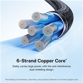 کابل شارژ دو سر تایپ سی 1 متر بیسوس Baseus Dura 240W Charging Data Cable CB000169