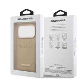 قاب آیفون برند کارل لاگرفلد مدل KARL CARDSLOT با جای کارت مناسب برای Apple iPhone 17 Pro